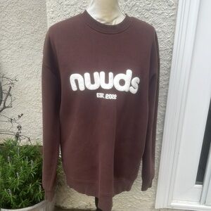 nuuds EST. 2022 Brown Oversized Sweatshirt Women's Size S